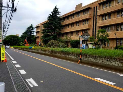 中央星久喜町線の千葉大学亥鼻キャンパス区間の現地を確認