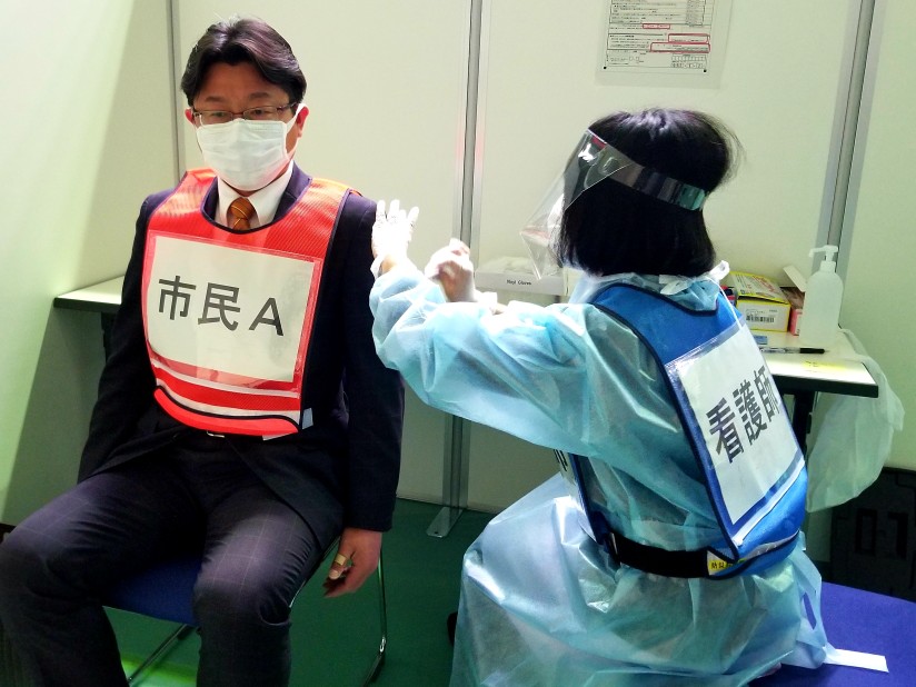 千葉市の新型コロナウイルスワクチン集団接種シミュレーションに参加しました