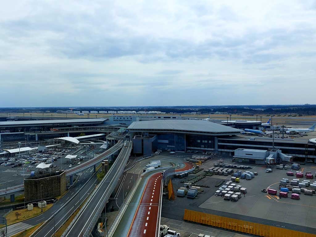 成田空港ランプセントラルタワー展望階の視察