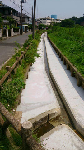 農業水路の補修工事1