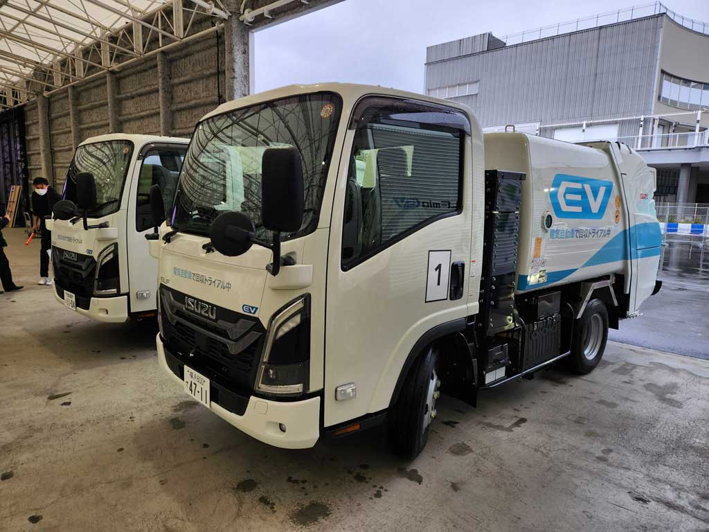 EV(電気自動車)ごみ収集車を試乗