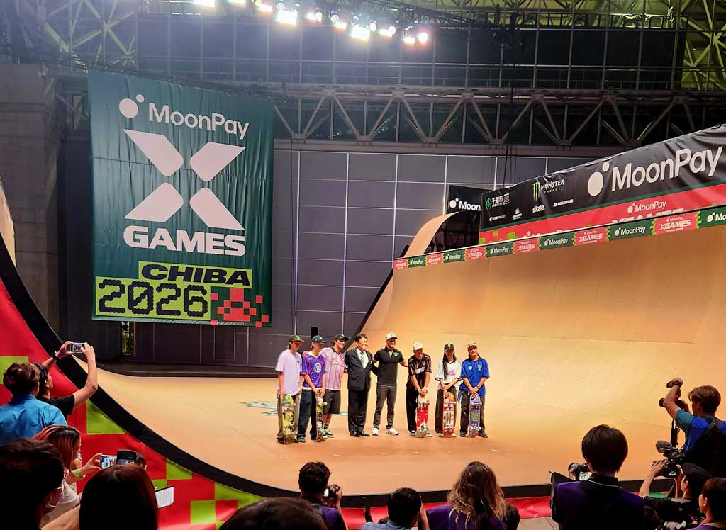 X-Gamesの競技会場を視察
