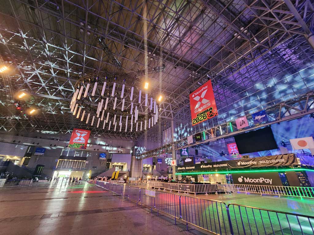 X-Gamesの競技会場を視察