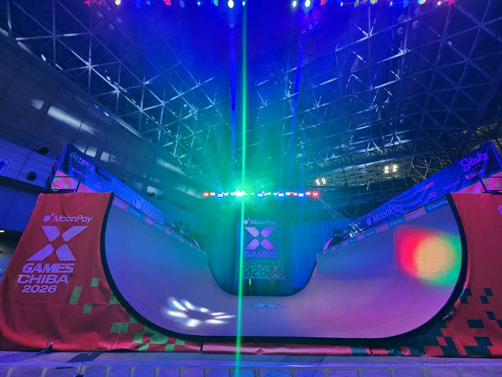 X-Gamesの競技会場を視察