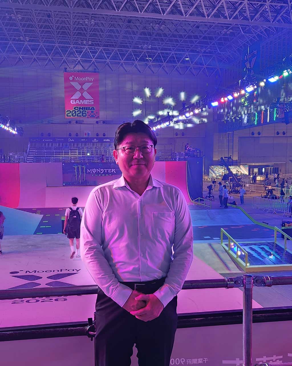 X-Gamesの競技会場を視察